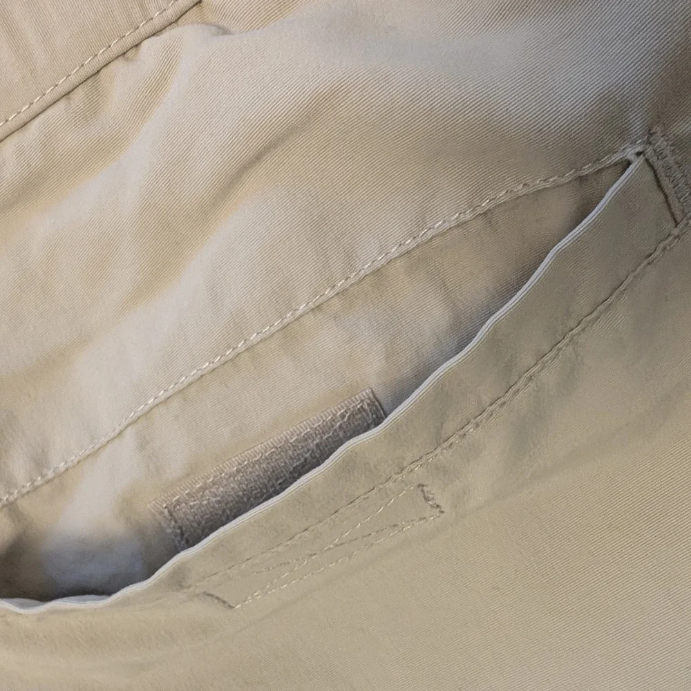 LLBEAN Tropicalwear Pants Nylon Lined UPF Stone Tan Tall Large New